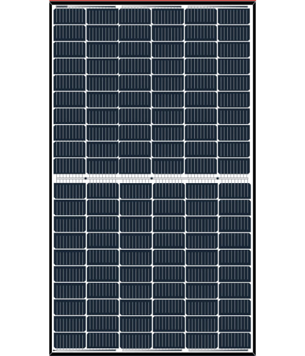An image of a solar panel on a white background.