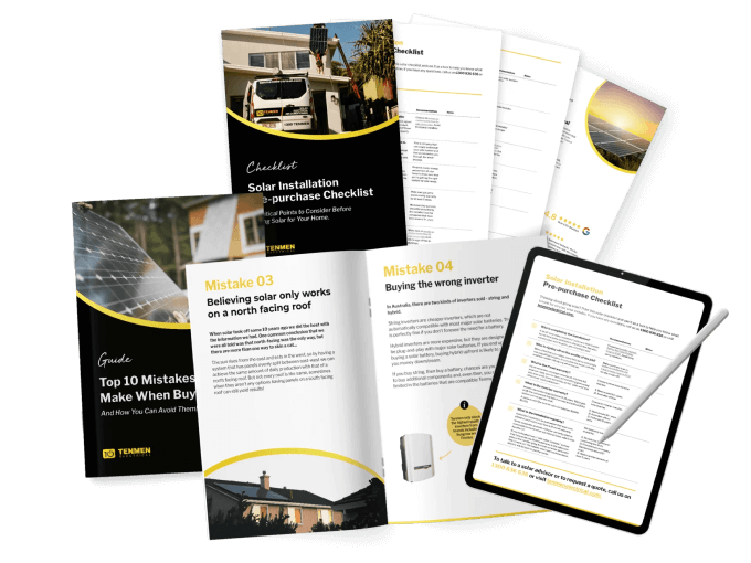 A solar system booklet with a tablet and a phone