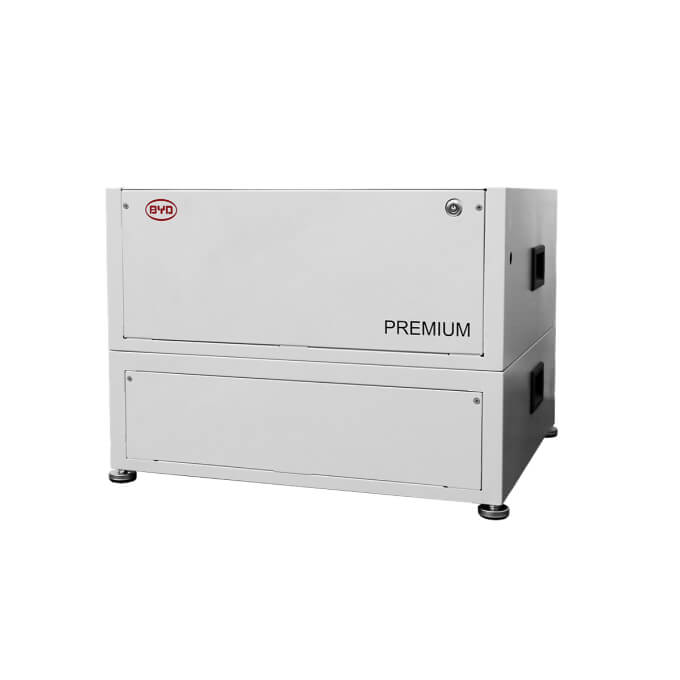 A white box with the word premium on it.