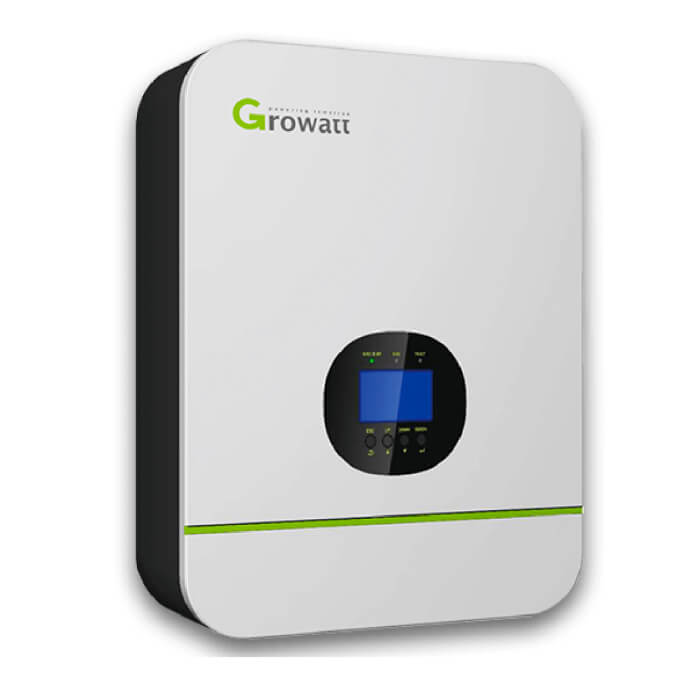 The growwatt solar inverter is shown on a white background.