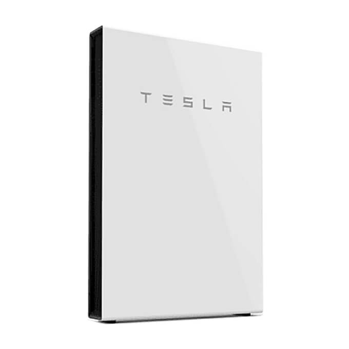 A white tesla power bank on a white background.